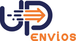 Logotipo colorido da UP Envios - Soluções em encomendas